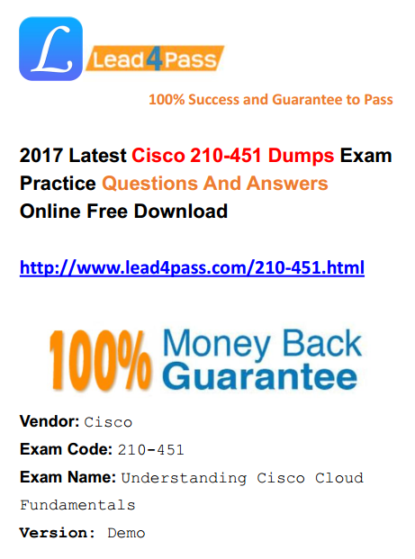 lead4pass 210-451 dumps