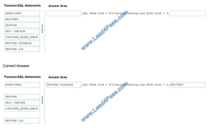 examsall 70-764 exam question q2